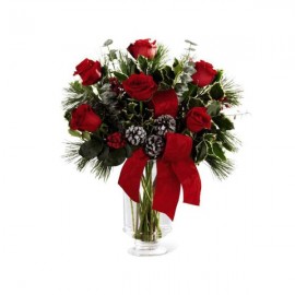 The FTD Holiday Rose Bouquet by Better Homes and Gardens